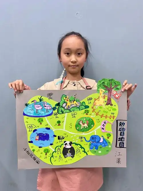 动物园地图二三年级