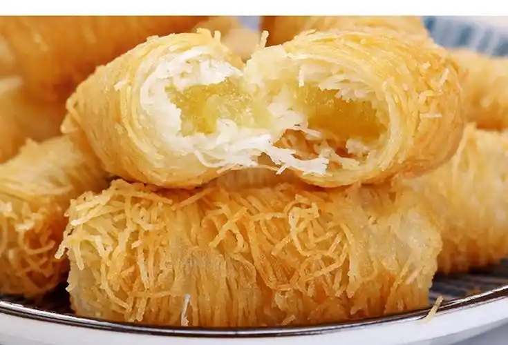 金丝榴莲酥阿诺金丝榴莲酥酒店油炸小吃冷冻半成品饭店速冻点心餐厅