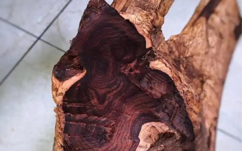 海南黄花梨大开门花瓶雕件料,纹理是玩海黄的精髓,别光顾着看颜色