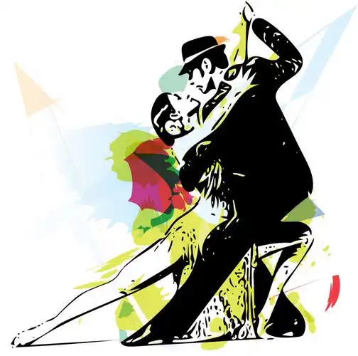 拉丁舞者-梅兰杰或萨尔萨舞伴