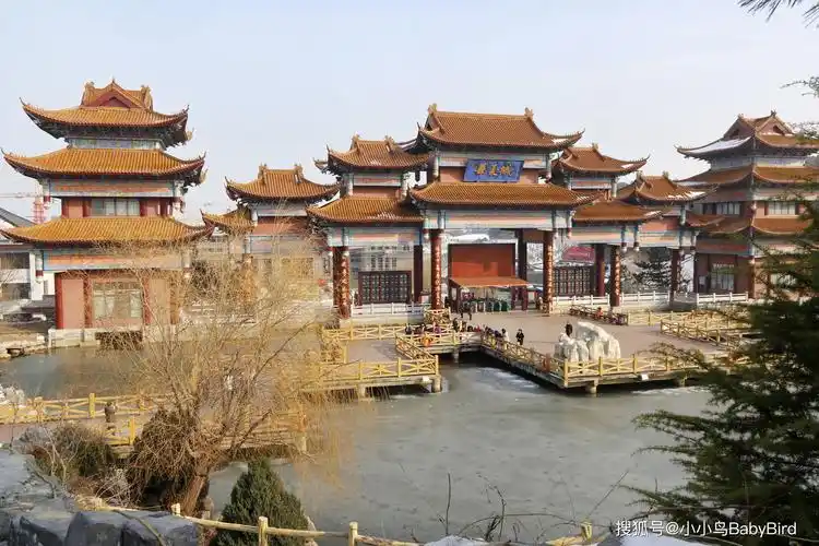 国家aaaaa景区华夏城,冰雪中杠杠的