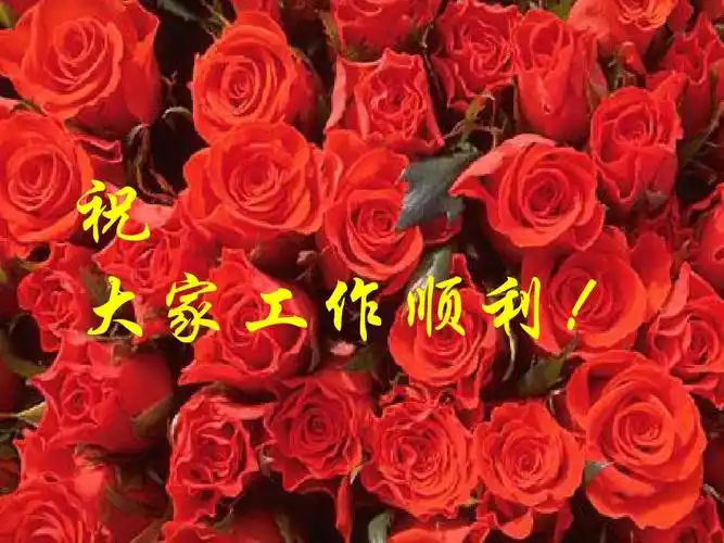 祝 大家工作顺利!