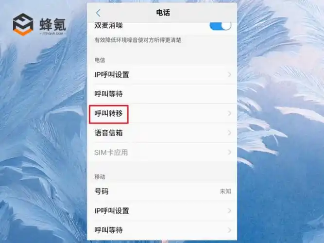 vivo手机呼叫转移怎么设置