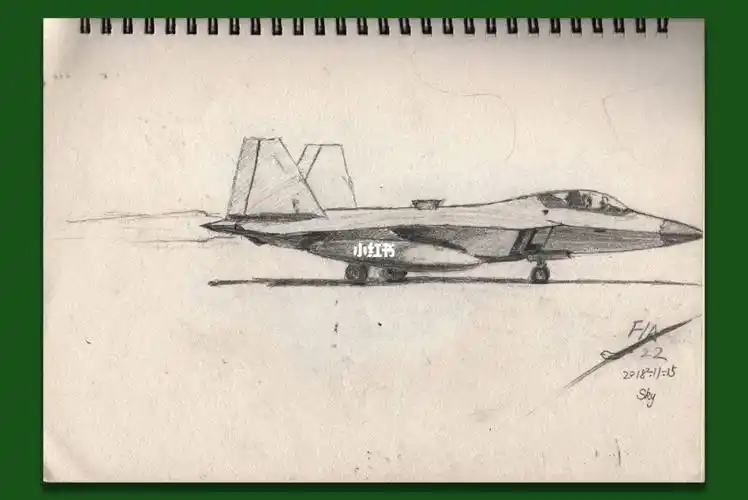 不会素描,只会瞎画#f22  #战斗机  #美国  #八国联军
