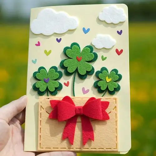 教师节贺卡送老师感恩礼物diy手工花束材料包可爱儿童立体卡片创