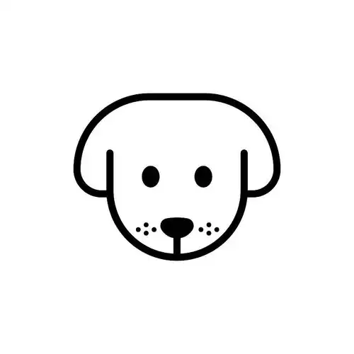 狗头可爱的宠物标志图标图片素材_id:vcg211244618634-vcg.com