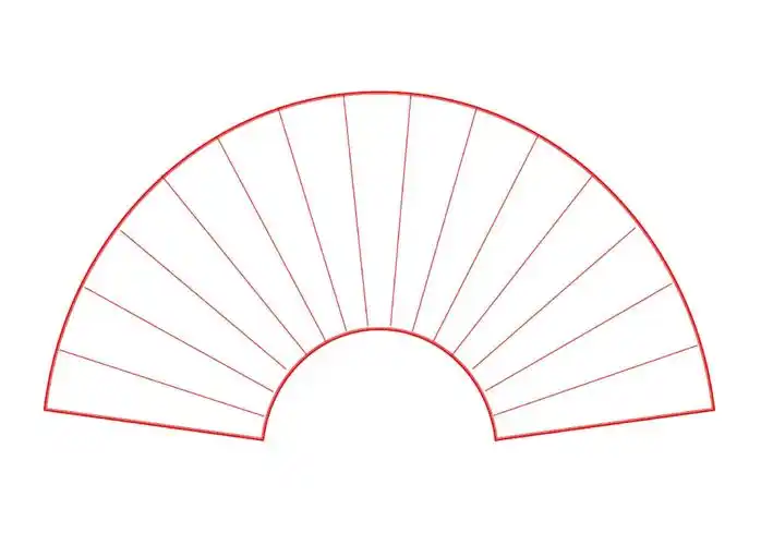 硬笔书法扇形用纸