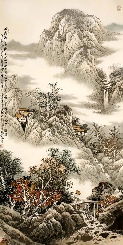 【国画】工笔山水画10幅