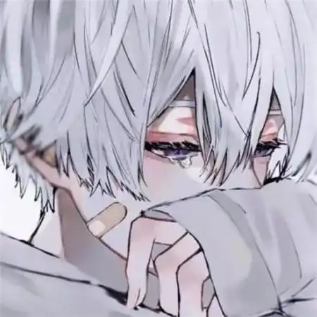 伤感流泪男头图片 在夜里哭得撕心裂肺的男孩哭完记得成熟_男生头像