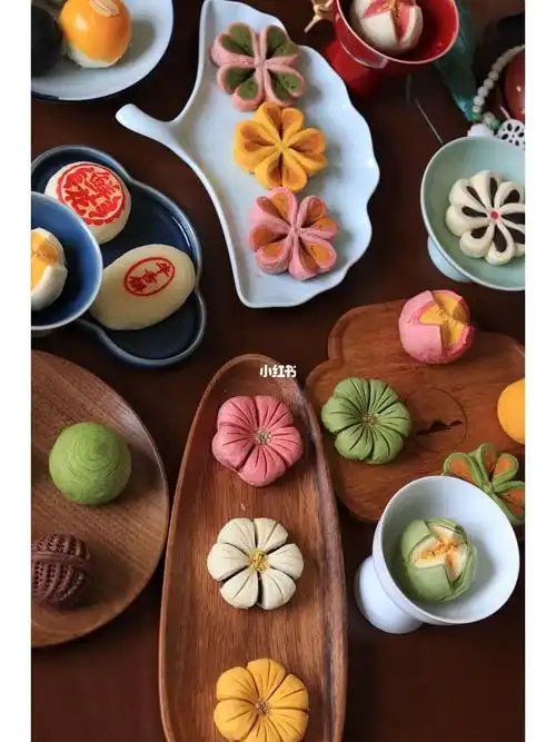 中式点心摆盘