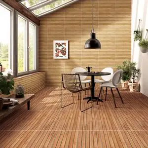 阳台瓷砖仿木纹墙面砖阳台地砖阳光房防滑户外室外庭院花园瓷砖