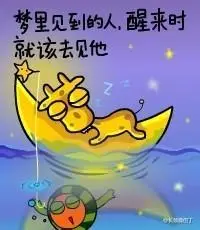 梦里见到的人,醒来时就该去见他.-堆糖,美好生活研究所