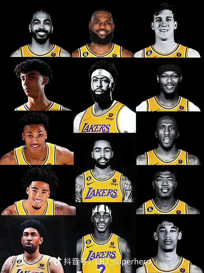 湖人14人大名单开始新赛季,兵强马壮的湖人新赛季值得期待,湖 - 抖音