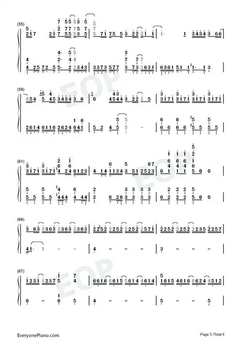 无人之岛-任然双手简谱预览5