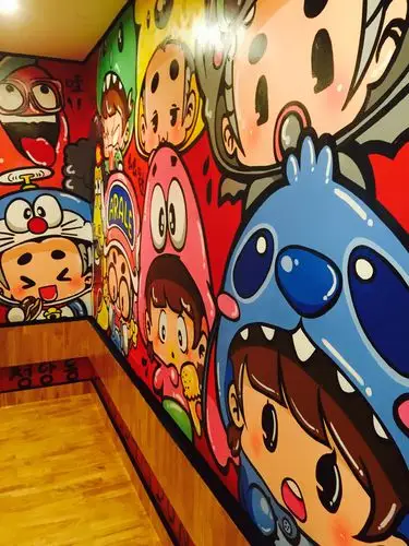 清潭洞烤肉店墙绘第二弹