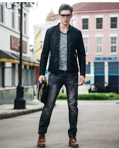 男人马丁靴皮衣搭配 马丁靴搭配-ship188.com