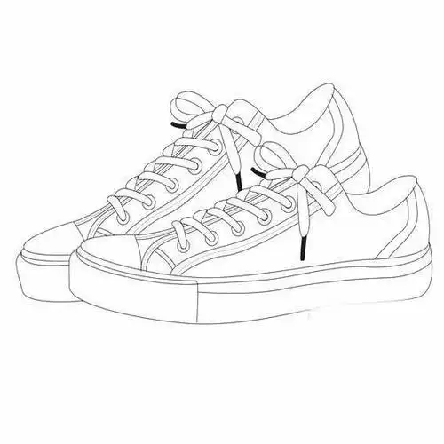 板鞋怎么画板鞋简笔画图片