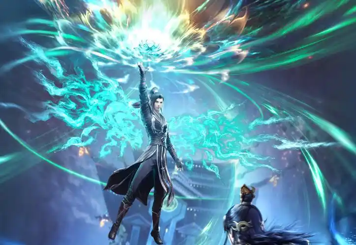 定档惊喜还不够斗破官方又曝光萧炎新建模陨落心炎的黑袍超帅