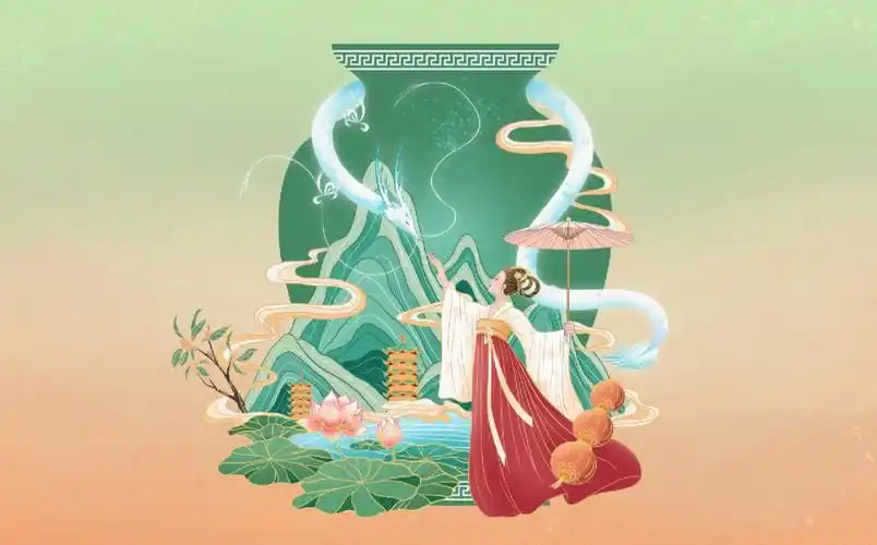 中华文化之国潮插画