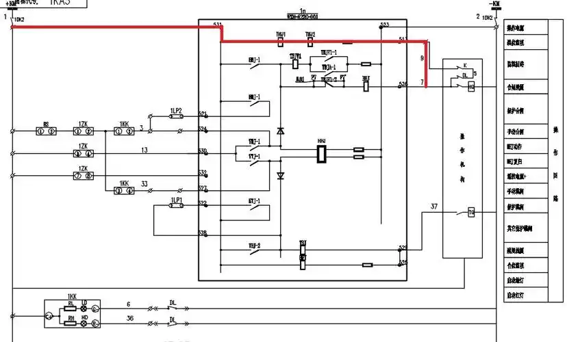 变电站二次回路图0410kv控制回路