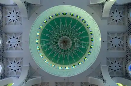 关丹苏丹艾哈迈德·沙阿1清真寺主穹顶内照片