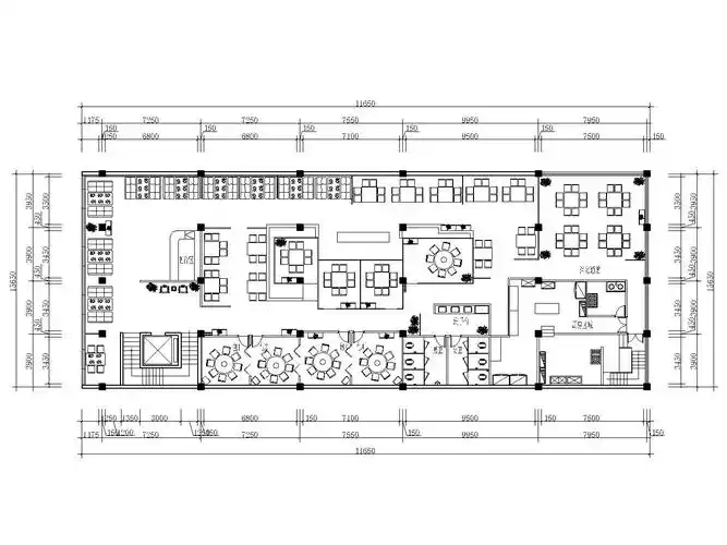 新中式风格火锅店装修全套施工图(附效果图)-餐饮空间装修-筑龙室内