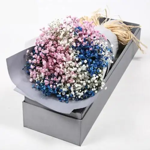 天然满天星干花花束礼盒手捧永生花送闺蜜朋友七夕情人节礼物