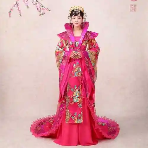 正品古装汉服女款婚服贵妃礼服唐朝古代皇后服装公主宫廷古风原创