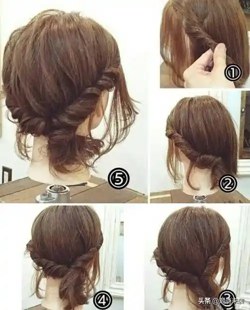 短发编发教程图解步骤,喜爱编发的女生别错过