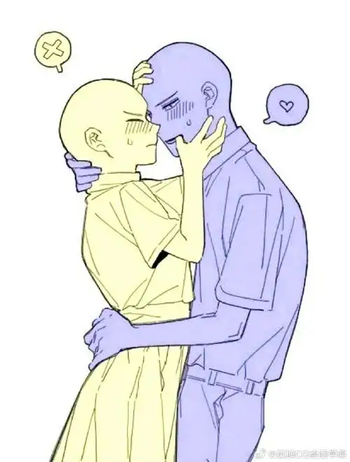 绘画超话#绘画参考##绘画素材#cp向双人互动参考