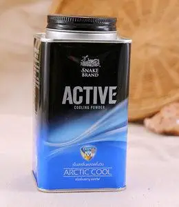 进口代购泰国圣乐蛇牌蛇粉140g爽身痱子粉治痱专家海洋冰爽运动型