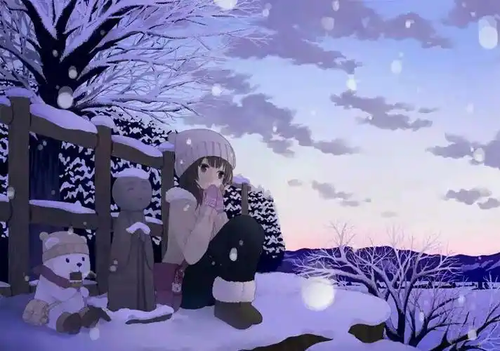 冬天即将来临,提前送上动漫世界美丽的雪景壁纸头像