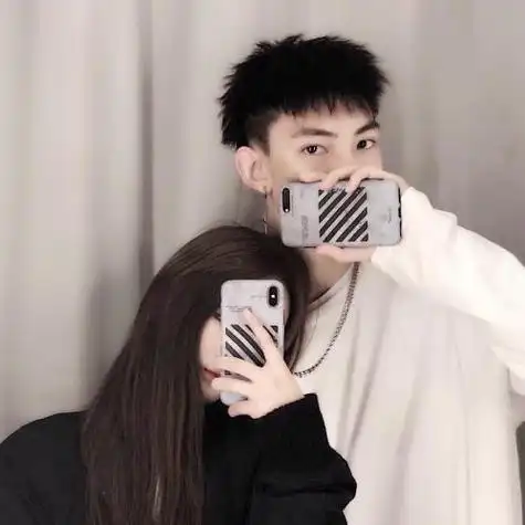 韩版霸气潮流情侣头像我爱你没有什么目