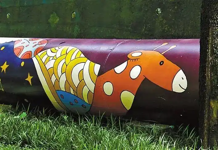 2公里童话水管彩绘萌萌哒福田又一打卡地随手拍都刷屏