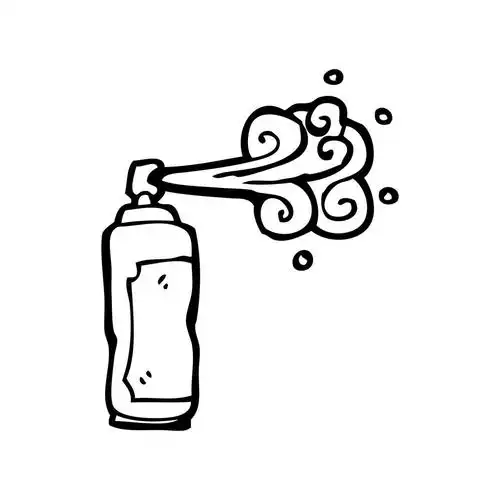 喷雾可以卡通,矢量,喷雾可以卡通白色背景上