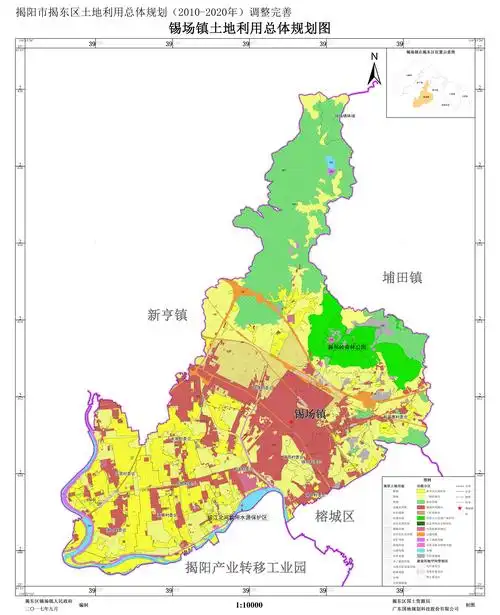揭阳市揭东区土地利用总体20102020年