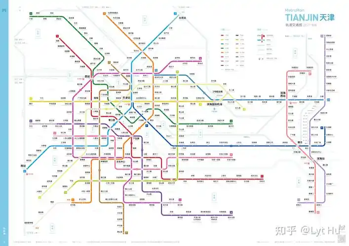 designed by lyt天津轨道交通图 2021 / 2027 规划中未确定的线路用