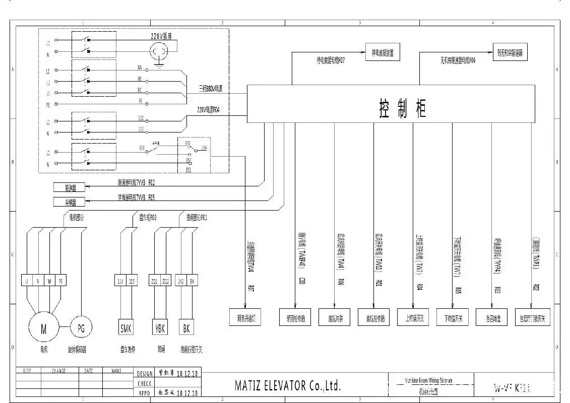 美迪斯电梯电气原理图