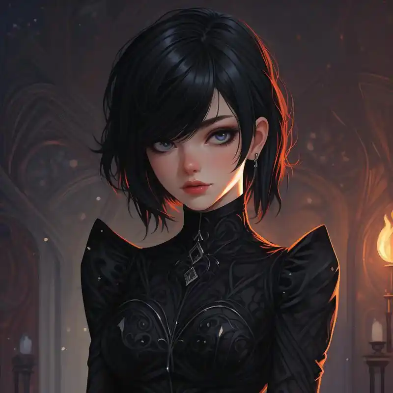 暗黑系列头像94丧系女生头像 暗黑系列女生头像来啦,丧丧的头像,好