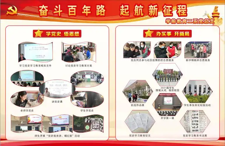 2021年4月党史学习教育展板