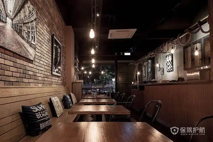 美式复古咖啡店装修效果图