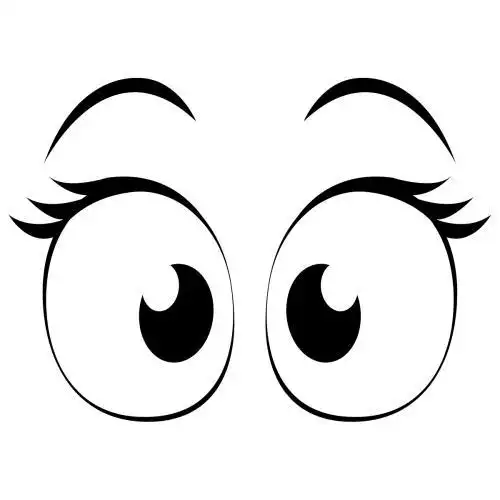 霸道男生眼睛简笔画