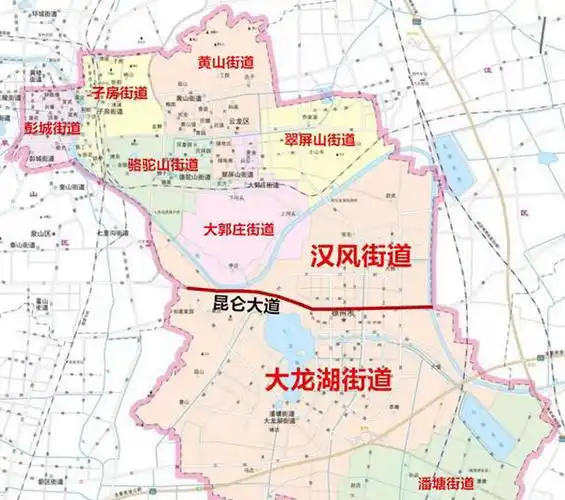 徐州市云龙区整增设汉风街道办事处及部分行政区划调