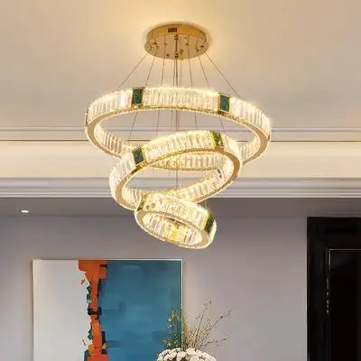 水晶吊灯现代简约餐厅卧室奢华大气高档2021年新款轻奢客厅吊灯具