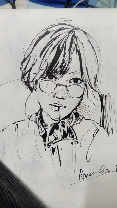 钢笔速写|插画|创作习作|大蔷321_原创作品-站酷zcool