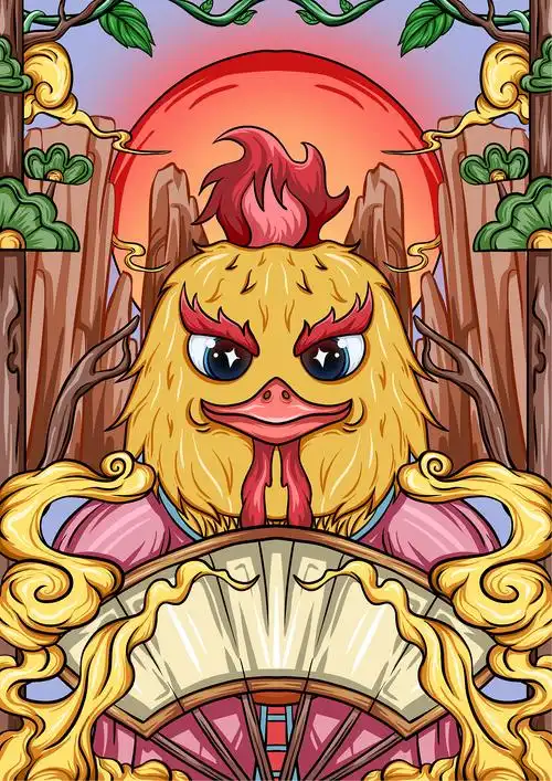 国潮十二生肖插画