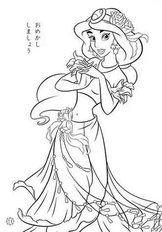 茉莉公主的老虎简笔画