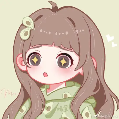 水果拟人系列之牛油果妹妹 #女生头. 来自猫拿maona - 微博