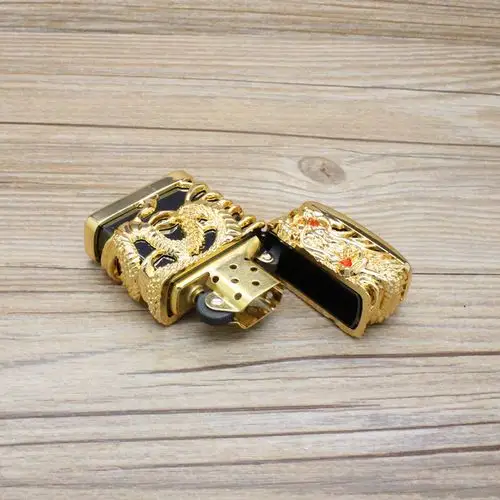 供应信息 工艺品打火机 首领镂空神龙金属煤油打火机个性创意 送朋友