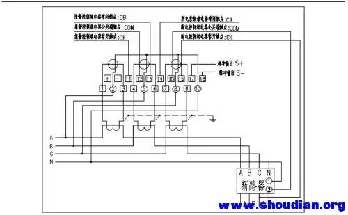 求助电工老师傅插卡电表外接脱扣器的接法